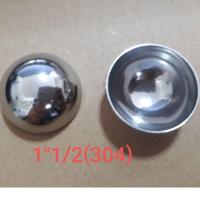 ราคา ฝาอุดครึ่งวงกลม สเตนเลส เกรด304 ขนาด1 1 2 1 5นิ้ว ขายปลีก แพ็ค 10 ชิ้น (15573178885)