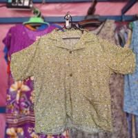 ราคา E04 Size XL เสื้อคนแก่ คอปก กระดุมหน้า แขนสั้น กระเป๋าข้างนึงมีซิป อี กข้างเป็นกระเป๋า ขนาด อก 48 ยาว 46 (20771397870)