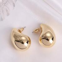 ราคา ต่างหูโลหะหยดน้ำสุดอลังการสำหรับย้อนยุคสำหรับผู้หญิงสีเงินทองต่างหูชังกี้เรียบของขวัญสำหรับงานเลี้ยง (20576345206)