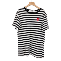 ราคา Play comme des garcons เสื้อยืดลายขาวดำ Used Like New Preloved (20604723677)