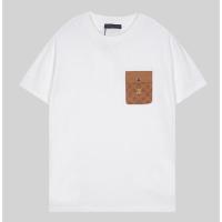ราคา เสื้อยืดสไตล์ใหม่คุณภาพสูงผ้าคอตตอนแท้เส้นด้ายคู่โลโก้หน้าอกด้านหน้ามีฝาปิดกระเป๋าสั้นที่หรูหราแฟชั่น (19789031764)