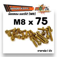 ราคา น็อตทองหัวเจาะ เบอร์12 M8 สีทอง ราคาต่อ 1 ตัว น็อตเบอร์12 น็อตหัวเจาะเบอร์12 น็อตเลสเบอร์12 น็อตทองเบอร์12 น็อตแต่ง น็อตมอเตอร์ไซด์ น็อตชุด (2188552425)