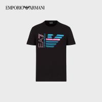 ราคา EMPORIO ARMANI Armani EA7 ผู้ชายพิมพ์โลโก้สั้นเสื้อยืด (9912339614)