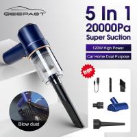 ราคา Geepact เครื่องดูดฝุ่นเป่าลมมือถือในรถยนต์20000Pa เครื่องดูดฝุ่นเครื่องดูดฝุ่นขนาดเล็กไร้สายแบบ5 In 1รถบ้านเครื่องดูดฝุ่นแบบมือจับเครื่องดูดฝุ่นเครื่องดูดฝุ่นทำความสะอาดแอร์สำหรับแป้นพิมพ์คอมพิวเตอร์ร