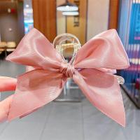 ราคา Large Ribbon Bow Acrylic Hair Claw Clip tail Klein Blue Hair Clamp (13848088352)