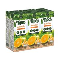 ราคา ทิปโก้ น้ำส้มสายน้ำผึ้ง 100 ขนาด 200 ml x 6 กล่อง น้ำผลไม้ (21019465291)