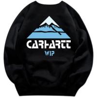 ราคา Carhartt เสื้อสเวตเตอร์คอกลมเสือภูเขากันหนาวสำหรับผู้ชายและผู้หญิงผ้าฝ้ายบริสุทธิ์ทรงหลวมแขนยาวแบบ BF สำหรับฤดูใบไม้ร่วง (20910628510)