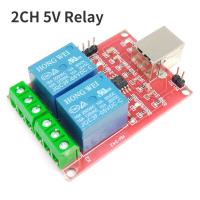 ราคา 1PCS USB programmable computer control smart home 2 channel relay module 5V (20798548671)