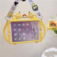 ราคา ใหม่การ์ตูนเป็ดแท็บเล็ตสำหรับ iPad 10 2 7th 8th 9th 9 7 5th 6th 2017 2018 Gen mini 1 2 3 4 5 6th air 1st 2nd 3rd 4th 5th Gen 10 9 Pro 10 5 9 7 in ipad 2 3 4เคสกันกระแทกพร้อมที่จับ ฟรีเชือกเส้นเล็ก (16