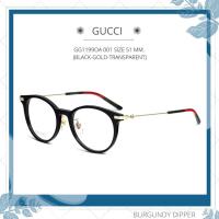 ราคา กรอบแว่นตา GUCCI รุ่น GG1199OA 001 SIZE 51 MM BLACK GOLD TRANSPARENT (18294230304)