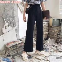 ราคา สแล็คผู้หญิงสแล็คฤดูใบไม้ผลิ2023กางเกงขาม้าฉบับภาษาเกาหลีของกางเกงขาตรงบางหลวม (20998238811)