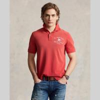 ราคา Sale Polo Ralph Lauren เสื้อโปโลผู้ชาย Polo Classic Fit Mesh Graphic Polo Shirt รุ่น MNPOKNI1N822479 สีแดง (20757929490)