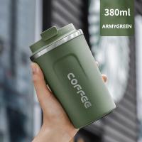 ราคา แก้วกาแฟ แก้วแก้วกาแฟ 380ml 510ml แก้วกาแฟพกพา แก้วน้ำสแตนเลส แก้วเก็บความร้อน ถ้วยกาแฟสแตนเลส เก็บอุณหภูมิ (20520534326)
