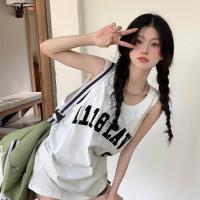 ราคา QXshop พร้อมส่ง เสื้อกล้ามแฟชั่นสกรีนตัวอักษรกับตัวเลขฟิวเด็กเมกาไม่ไหว เสื้อกล้ามผ้ายืดนิ่มเด้งสวมใส่สบายไม่ร้อน เสื้อกล้ามผญ (19077447414)