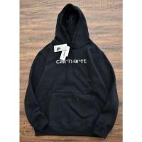 ราคา CARHARTT Classic Basic Cursive Print Hoodie Sweater Top (19769534376)