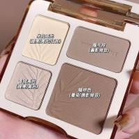 ราคา Sweet Mint Four colour Contouring Palette Highlight Contouring Body Palette Matte Brightening Glitter Powder PaletteHZ 068 (19533585069)