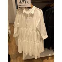 ราคา Uniqlo ชุดมินิเดรสชั้นผ้าฝ้ายสำหรับผู้หญิง แขนสามในสี่ชุดเค้กชุดเดรสมีลาย 445046 (17502302254)