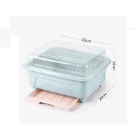 ราคา ชั้นวางชามครัวพร้อมฝาปิด ตู้พลาสติก ตะเกียบ กล่องเก็บช้อนส้อม ชั้นวางช้อนส้อม ชั้นวางของอเนกประสงค์แบบหยด (19818426565)