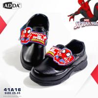 ราคา ADDA รองเท้านักเรียนชายรุ่นใหม่ ลายสไปเดอร์แมน รองเท้าหนังดำอนุบาลราคาถูก รองเท้านักเรียนแบบแปะ รุ่น 41A11 41A16 เบอร์ 25 35 ถุงเท้านักเรียน (14865971124)