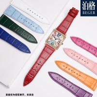 ราคา Suitable for FM Franck Muller leather strap Franck Muller Long Island 2582 952QZ crocodile pattern strap original model (21155342477)