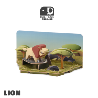 ราคา HALFTOYS ฮาล์ฟทอยส์ Half Animal Lion Diorama ของเล่นเสริมพัฒนาการเด็ก 3 ขวบขึ้นไป (20692886176)