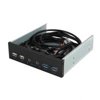 ราคา 5 25 Inch Desktop Pc Case Internal Front Panel Usb Hub 2 Ports Usb 3 0 And 2 Ports Usb 2 0 With Hd Audio Port 20 Pin Connector (15867410747)