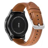ราคา 20mm 22mm Leather Band for Samsung Galaxy Watch4 44mm 40mm Strap Galaxy Watch 4 Classic 46mm 42mm Galaxy Watch3 45mm Bracelet (16766720826)