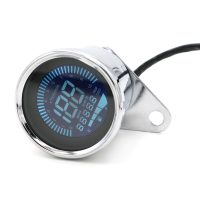 ราคา ไมล์ดิจิตอล LED สีดำ สีเงิน เครื่องวัดระยะทาง Speedometer มาตรวัด LED เรือนไมล์ ไมล์แต่ง ไมล์กลม เรือนไมล์มอไซค์ อุปกรณ์เสริม (17200890851)