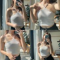 ราคา BEMYCHIC เสื้อผูกคอผ้ากลิตเตอร์ เย็บดีมาก ไม่บาง ครอปคล้องคอผ้าวิ้งๆรุ่นWinky (16620740688)