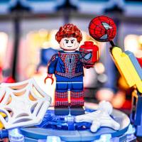 ราคา 2023 Compatible with LEGO Super Heroes Spider Man 3 Hero No Return Fusion Battlesuit Spider Man Electroplated Weapon Figure (19769372021)