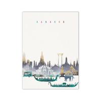ราคา โปสเตอร์แผนที่เมืองไทยกรุงเทพมหานครการเดินทางเส้นขอบฟ้าศิลปะผนังสมัยใหม่ภาพพิมพ์ภาพตกแต่งบ้านของขวัญขึ้นบ้านใหมผ้าใบวาดภาพ (20289831237)