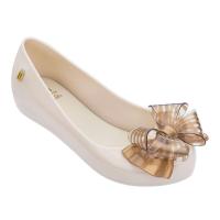 ราคา August Melissa 2022 new womens single shoes fashion Korean pointed ladies jelly sandals flatwomenswork shoes (16108790010)