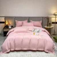 ราคา ผ้าคลุมชุดเจ้าหญิงสีทึบผ้าคลุมเตียงทันสมัยขนาดควีนไซส์เดียวเตียงควีนไซส์ผ้าปูเตียงลินินฟ้าเด็กหญิงเด็กชายคลุมผ้าปูที่นอนในบ้าน (19818383944)