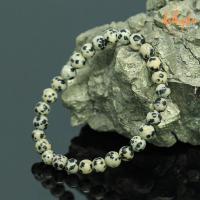 ราคา หินดัลเมเชี่ยนแจสเปอร์ หินไข่นกกะทา ขนาด 6 มิล Dalmatian Jasper กำไลหินมงคล ช่วยพาความสุขมาสู่ผู้ถือครอง หินสี กำไลหิน หินมงคล หินสีขาว (15605302704)