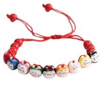 ราคา YONIT สร้อยข้อมือมาเนกิเนโกะเซรามิกสไตล์จีนสร้อยข้อมือลูกปัดรูปแมวทำมือแมวกวักนำโชคสร้อยข้อมือเชือกสำหรับเครื่องประดับโบราณของขวัญ (21218980853)