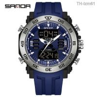 ราคา นาฬิกาผู้ชาย Three of sanda6029 new youth multi function double movement waterproof the current table watches (18964445457)
