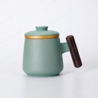 ราคา WingTiger ถ้วยกาแฟเคอรามิกดีไซน์พร้อมไม้หูและฝาปิด มีตะขอสำหรับกรองชา ความจุใหญ่เหมาะสำหรับใช้ในสำนักงาน ชุดของขวัญธุรกิจ (19395933479)