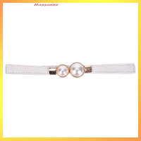 ราคา Hassanne เข็มขัดรัดเอวยางยืดสำหรับผู้หญิงเข็มขัดรัดเอวไข่มุกสำหรับชุดกระโปรง (21093523022)