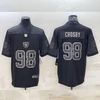 ราคา NFL Las Vegas Raiders Mens Reflective Limited Edition Maxx Crosby No 98 Football Jersey (20654809937)