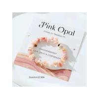 ราคา เครื่องประดับข้อมือยืดลูกปัดหินคริสตัลสีชมพูสร้อยข้อมือลูกปัดลูกปัดเล็กสำหรับผู้หญิงและเด็กผู้หญิง1ชิ้น (20487368058)