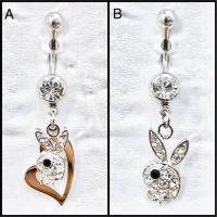 ราคา จิวสะดือ Playboyประดับคริสตัลแท้ งานพรีเมี่ยม ขนาดก้าน 1 6 mm ความยาวทั้งหมด 4 เซน งานเกาหลี สินค้าจริงสวยงามมาก (2279736147)