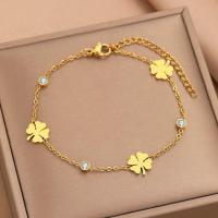 ราคา Stainless Steel Bracelets Classic Infinity Symbol Elegant Heart Pendant Lucky Clover Smiley Trendy Bracelet For Women Jewelry (20758983006)