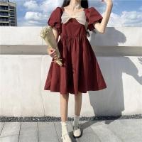 ราคา ชุดสีแดงปีใหม่ ชุดปีใหม่ ชุดจีนของเด็กโต ชุดเดรส กระโปรง ชุดคริสมาสต์ดญ เดรสสีแดง กระโปรงทรงพัฟแขนพัฟย้อนยุคสไตล์ฝรั่งเศส 121003 (16622212103)