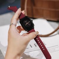 ราคา Guou 8162 Women S 2021 New Jelly Small Square Watch Simple Fashion Silicone Women S Watch (16924185676)