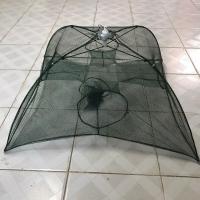 ราคา ร่มดักกุ้ง 4 ช่อง มุ้งดักปลา ตาข่ายดักปลา ตาข่ายดักกุ้ง ที่ดักปลา อุปกรณ์จับปลา ขนาด 15x59x6 ซม แบบมัดปาก หลุม (7870364667)