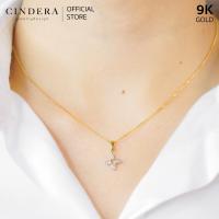 ราคา สร้อยคอทองคำแท้ ประดับจี้เพชรแท้ 9K ITALY 375 มีใบรับประกัน ทองแท้ เพชรแท้ จากทางร้าน (13393475840)