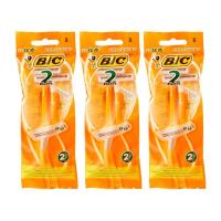 ราคา BIC BIC Twin Blade Razor 3 Pack Pack 2 Blades Total 6 Blades (14180236382)