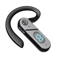 ราคา Earpiece BT Wireless Wireless BT Handsfree Headset with Microphone Single Ear Noise Cancelling Earphones for Phone Android Laptop Trucker Driver wondeful (16767913241)