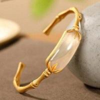 ราคา Yufa กำไลไม้ไผ่แบบหยกฝังทองโบราณ (19169712146)