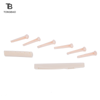 ราคา TONGBAO01 6 Bridge Pins Saddle Bridge Saddle กระดูกสำหรับกีต้าร์อะคูสติกสีดำ สีขาว (19741071058)